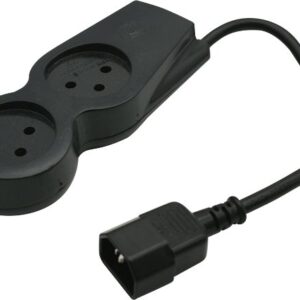 מפצל שני שקעים מיציאת אל פסק (קומקום נקבה)