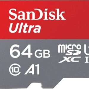 כרטיס זכרון SanDisk 64GB Ultra microSDXC UHS-I Up to 140MB/s C10