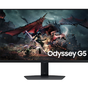 מסך Samsung Odyssey G5 G50D QHD 27 180Hz 1Ms Gaming Monitor Pivot