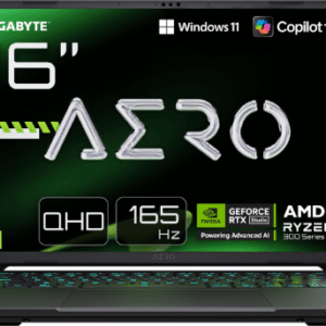מחשב נייד GIGABYTE AERO X16 2WH R9 HX370 32GB DDR5 1TB 5070 WIN11