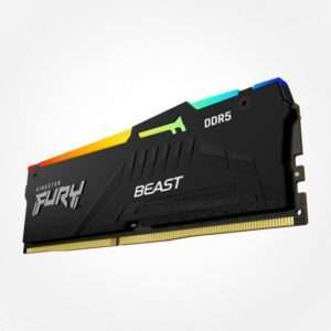 זכרון לנייח Kingston Fury Beast RGB DDR5 32GB 4800MHZ C38 Black