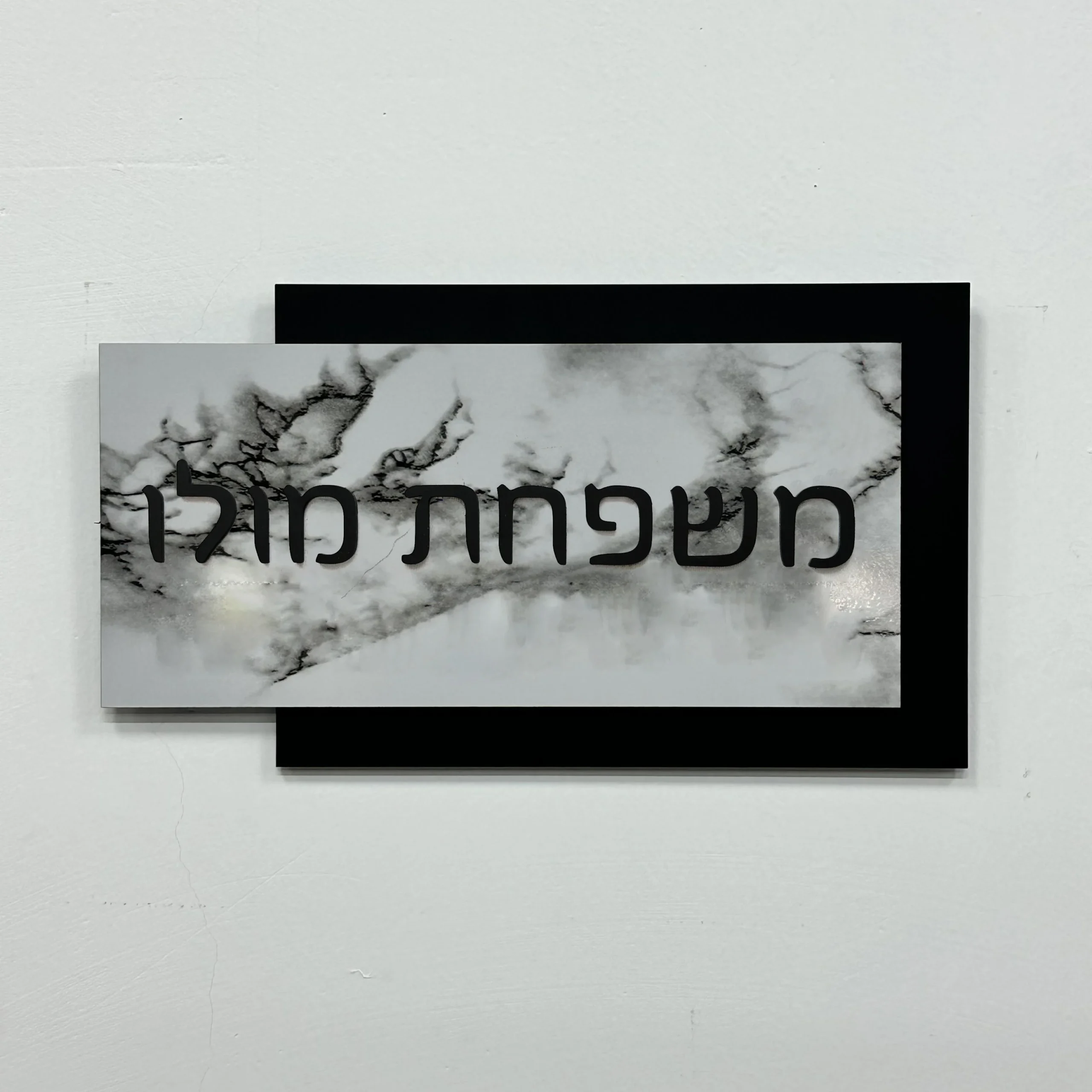 שלט כניסה אקרילי בהתאמה אישית | שלט בית תלת־ממדי בחיתוך לייזר | שם ומספר לבית | מתאים לחוץ – תמונה 8