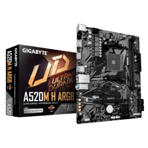 לוח אם Gigabyte A520M H ARGB AM4 DDR4 Micro-Atx HDMI DP