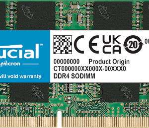 זכרון לנייד Crucial 16GB DDR4 3200Mhz C22 SODIMM