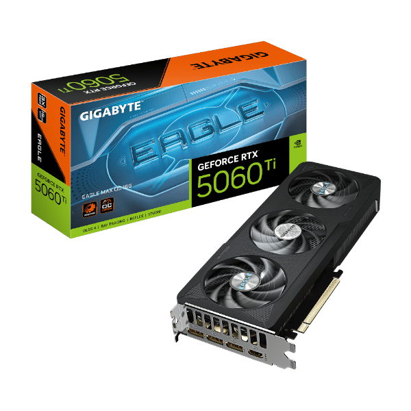 כרטיס מסך GIGABYTE RTX 5060 Ti EAGLE MAX OC 16GB GDDR7