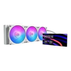ק. נוזלי Cooler Master Core LCD 6 Inch 360 White ARGB Intel AMD